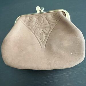 Rolf’s Suede Kiss-lock coin purse